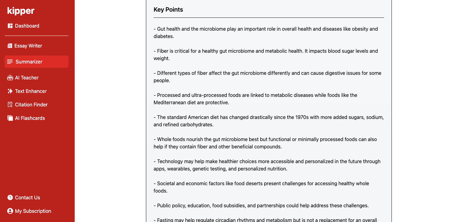 AI Essay Writer by Kipper.ai generating a custom essay on a computer screen, highlighting the tool's capabilities.